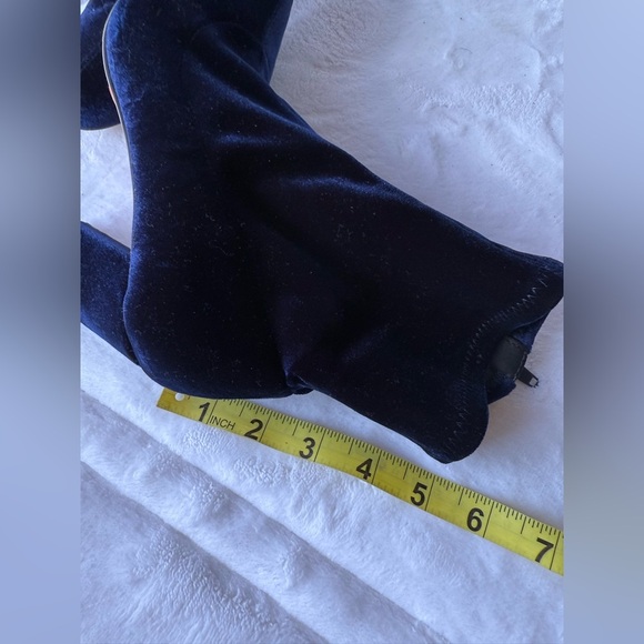 Madden Girl Fantaysa Velvet Bootie (Navy) 6.5 bootie zipper - Picture 4 of 16